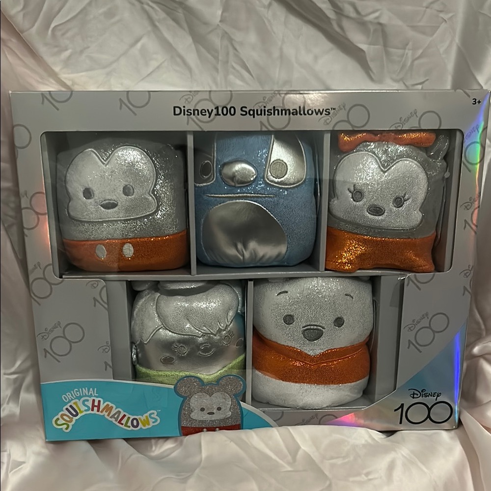 Disney Squishmallows Silver and Blue Set